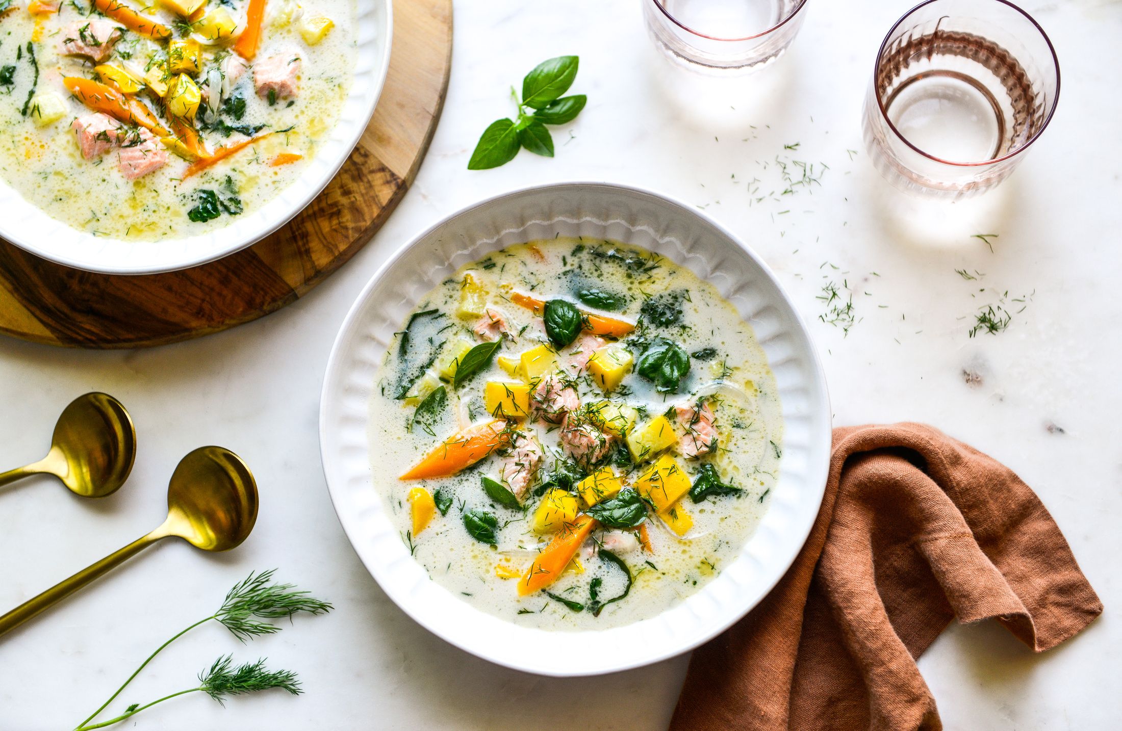 SUMMER VEGETABLE AND SALMON SOUP-DAIRY-FREE-1